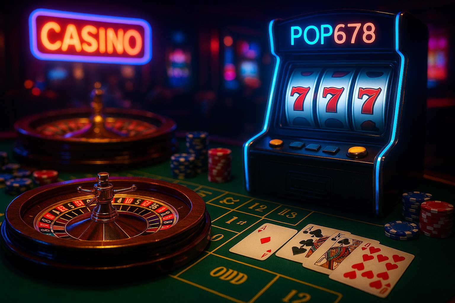 Jogos de cassino online inovadores e emocionantes na POP678