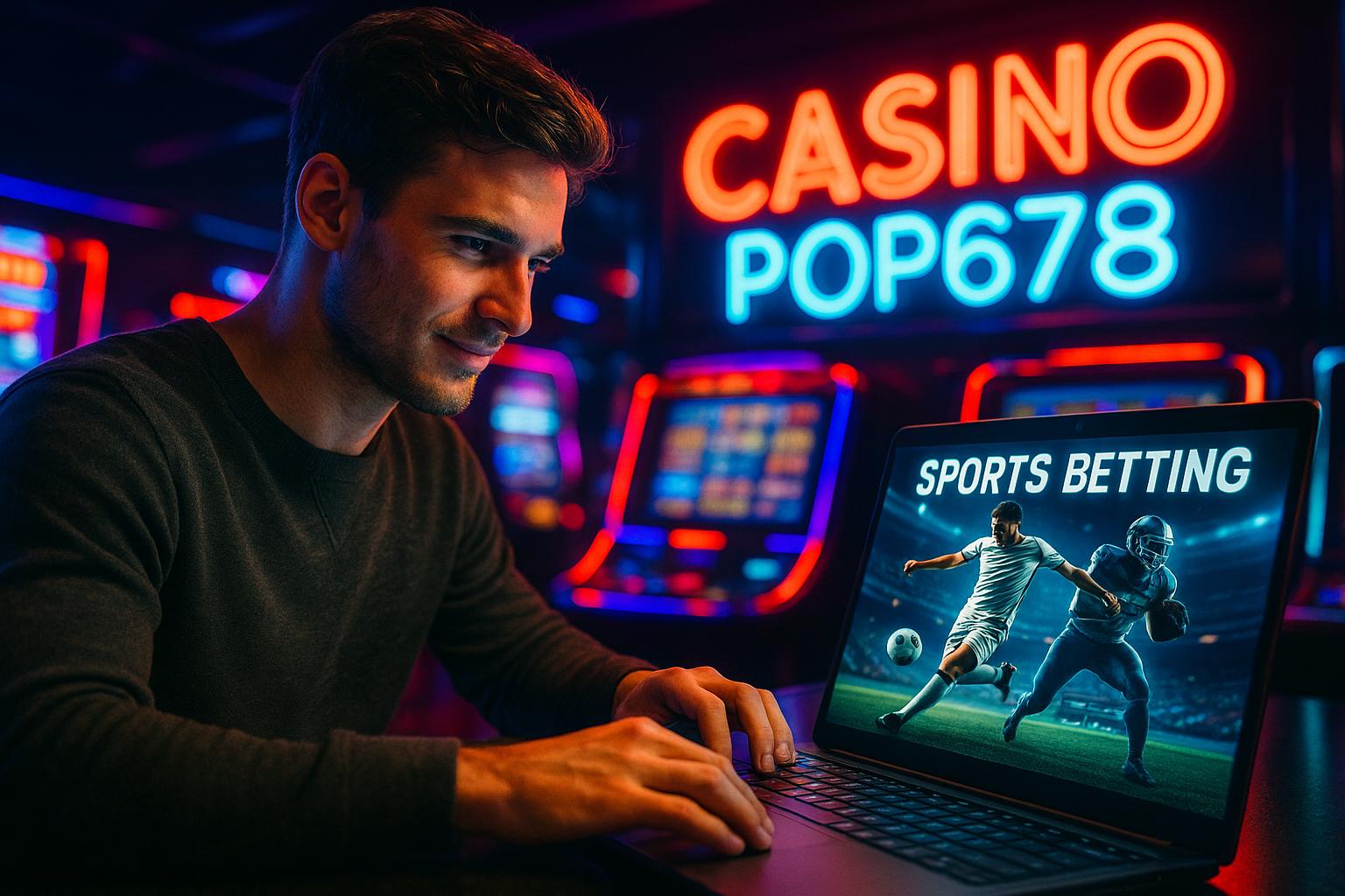 Apostas esportivas no cassino online POP678